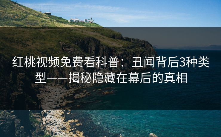 红桃视频免费看科普：丑闻背后3种类型——揭秘隐藏在幕后的真相